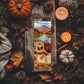 Marque - page automne montagne – Livre, café fumant et plaid - La Papet' Littéraire