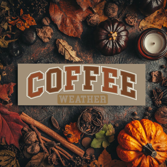 Marque - page automne – Typographie Coffee Weather - La Papet' Littéraire