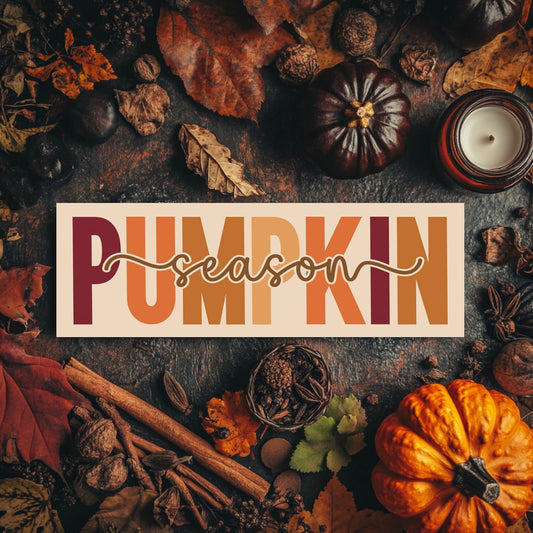 Marque - page automne – Typographie Pumpkin Season - La Papet' Littéraire