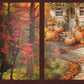 Marque - page automne – Vue cosy sur maison aux citrouilles - La Papet' Littéraire