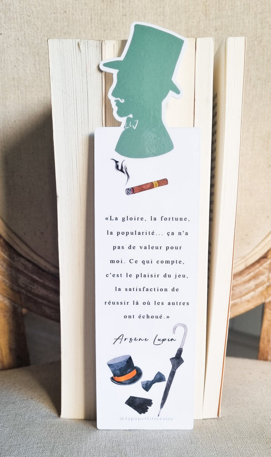 Marque-page citation-Arsène Lupin - La Papet' Littéraire