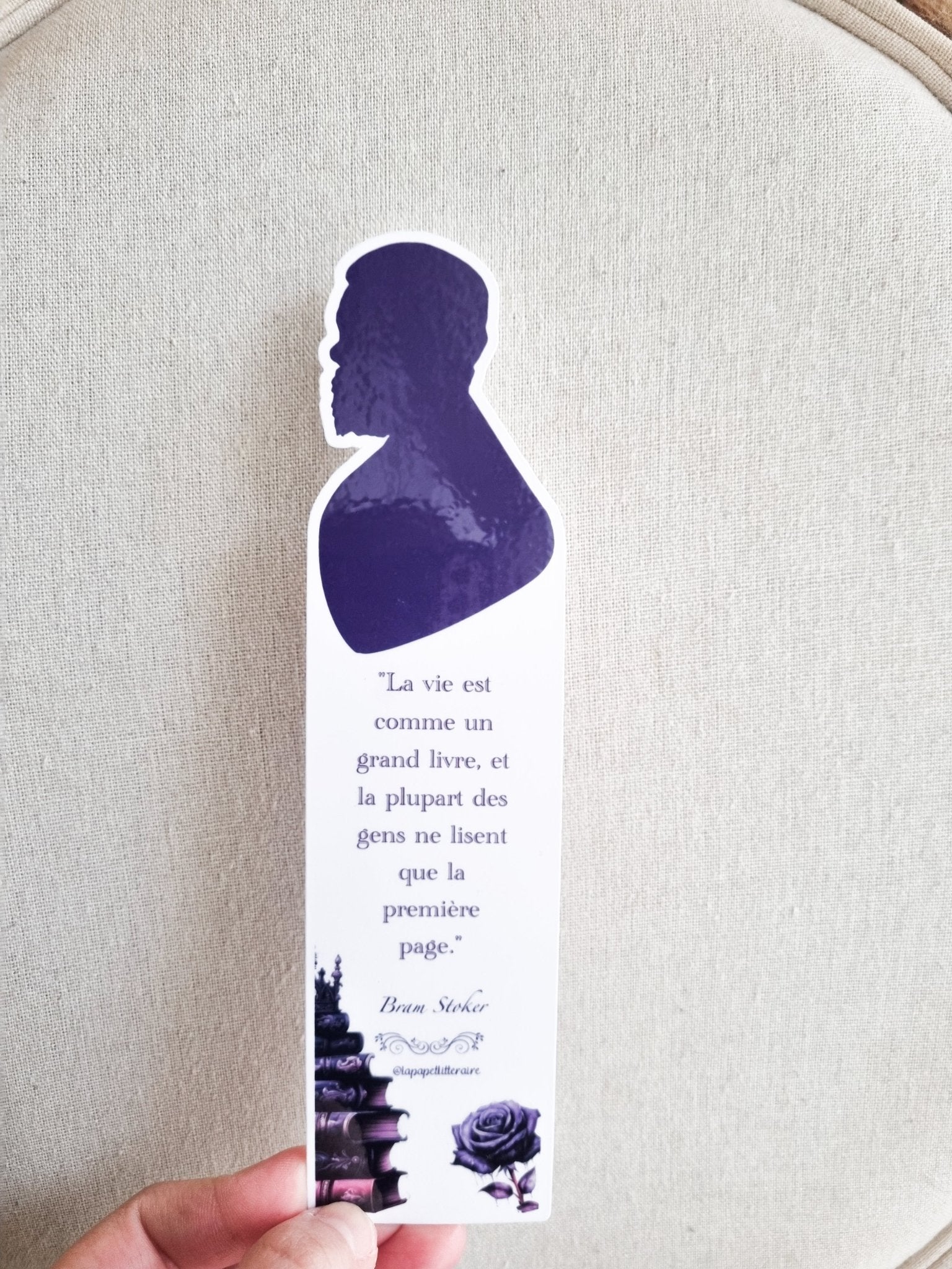 Marque page Citation C l bre Bram Stoker La Papet Litt raire marque-page-citation-c-l-bre-bram-stoker-la-papet-litt-raire