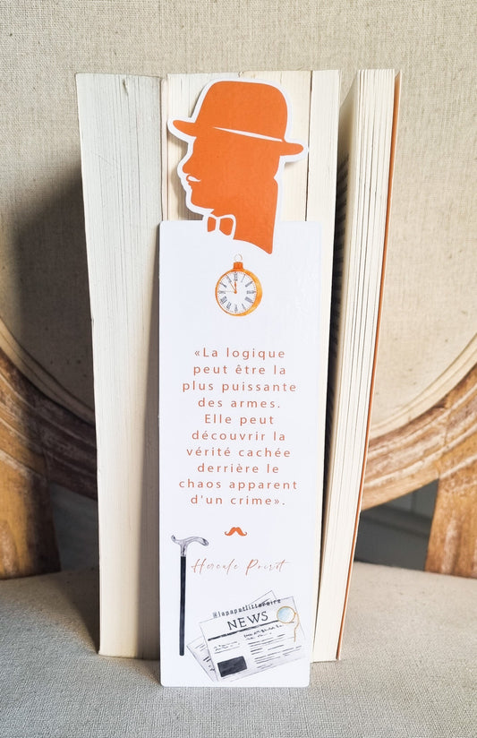 Marque-page citation-Hercule Poirot - La Papet' Littéraire