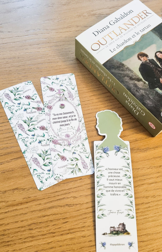 Marque-page citation-Outlander-Jamie Fraser - La Papet' Littéraire