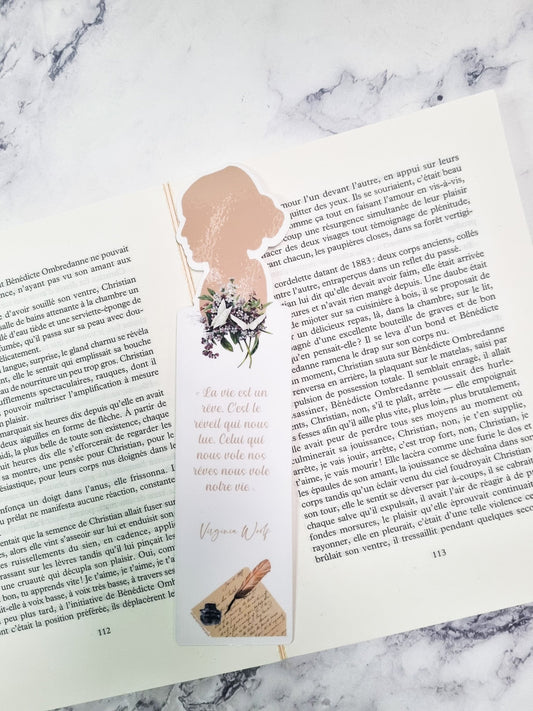 Marque-page citation Virginia Woolf - La Papet' Littéraire