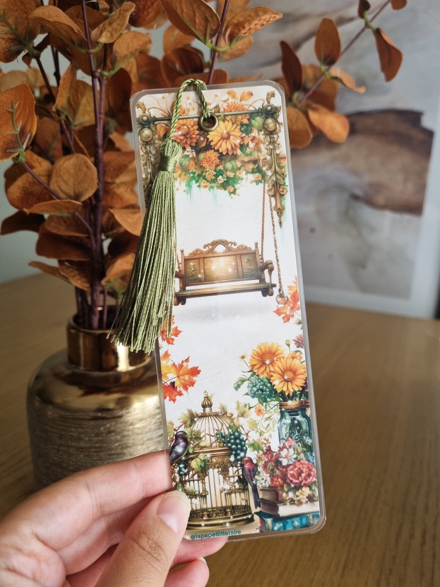 Marque - page d'automne - La balancelle des fées - La Papet' Littéraire