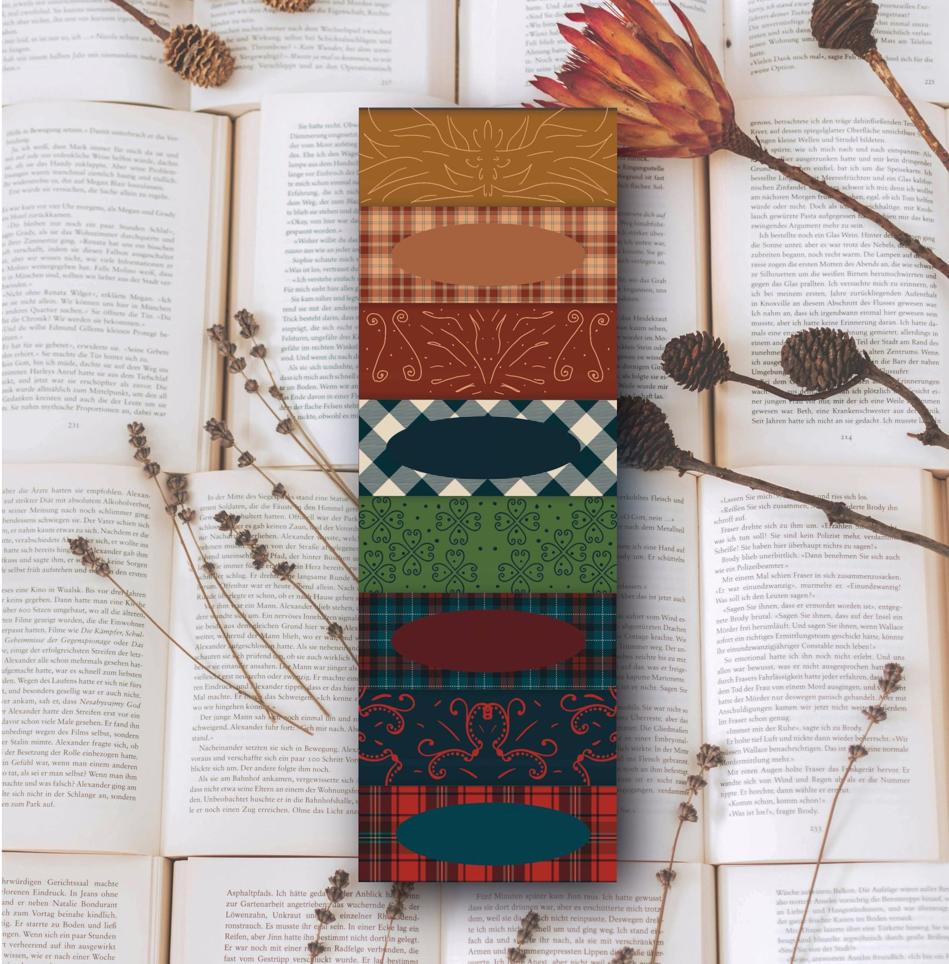 Marque page écossais à motifs Tartan - La Papet' Littéraire