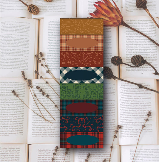 Marque page écossais à motifs Tartan - La Papet' Littéraire
