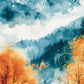 Marque - page nuit étoilée d’automne – Banc, montagne et rivière sous la lune - La Papet' Littéraire