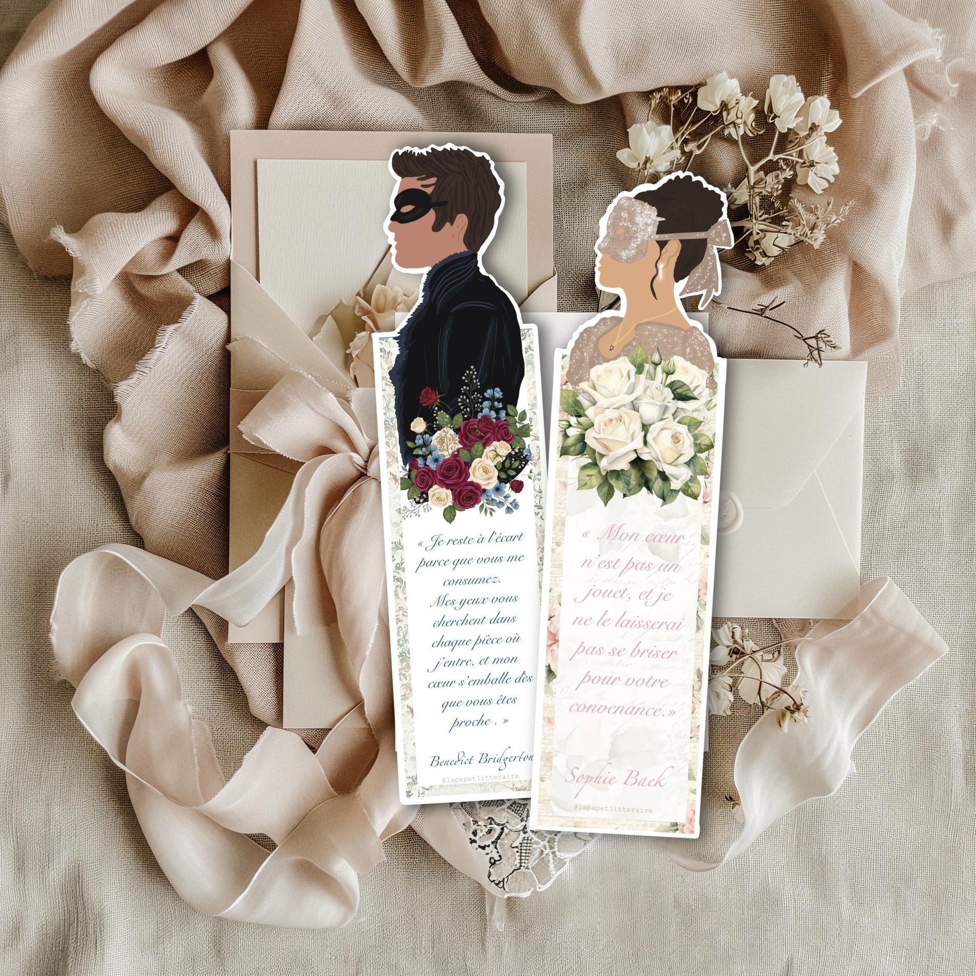 Marque - page Silhouette — Collection Benedict & Sophie Bridgerton - La Papet' Littéraire