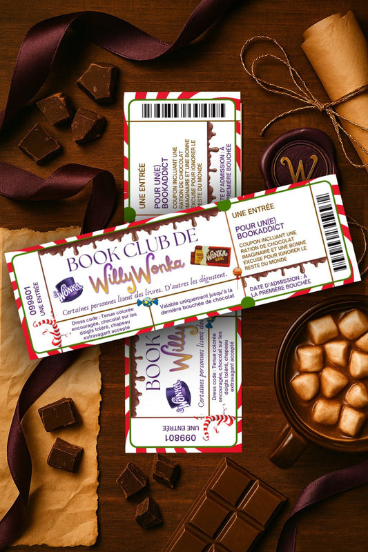 Marque - page– Ticket Book Club Willy Wonka - La Papet' Littéraire