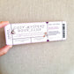 Marque page Ticket d'entrée Cosy Mystery Book Club - La Papet' Littéraire