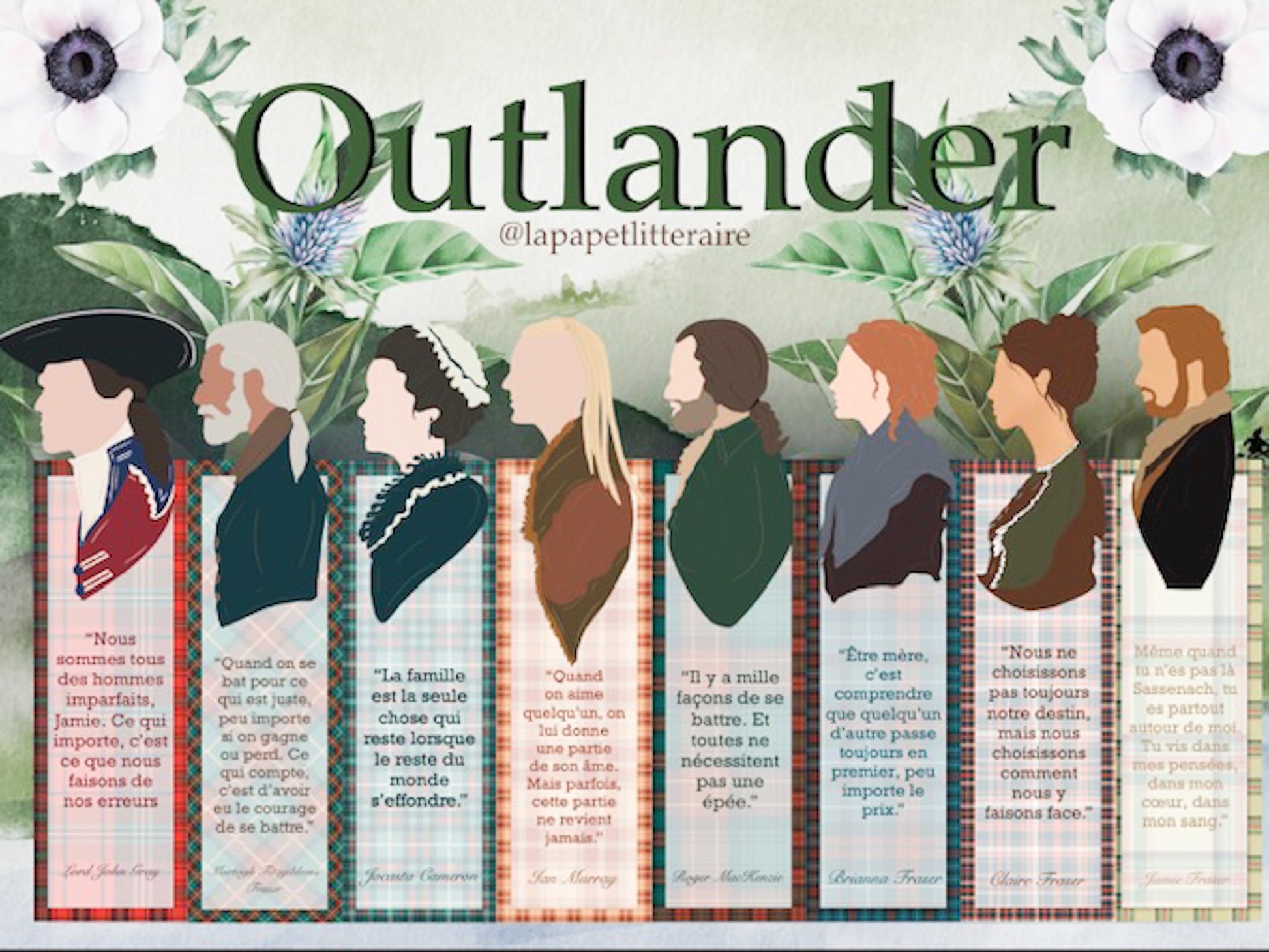 Marque pages citation Outlander - La Papet' Littéraire