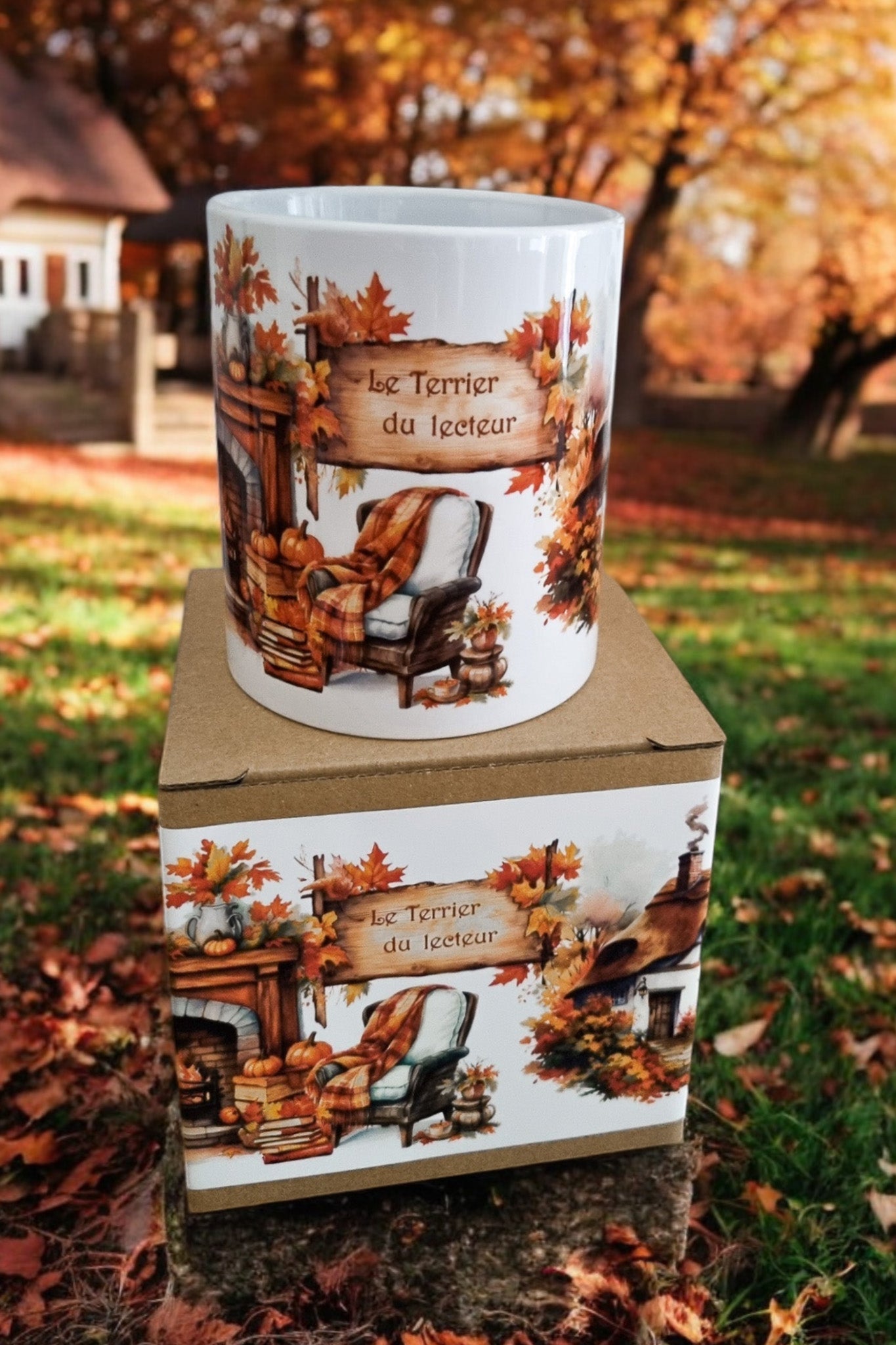 Mug d'automne - Le Terrier du lecteur - La Papet' Littéraire