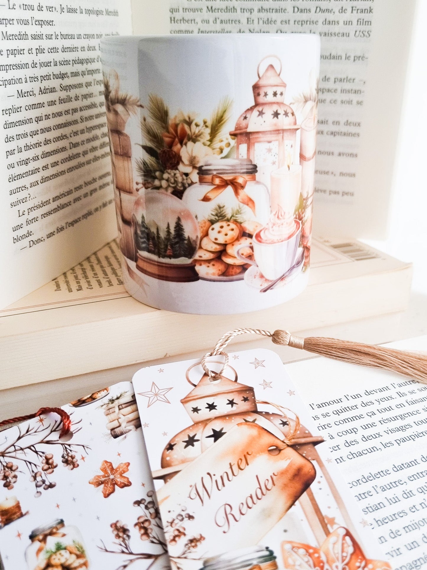 Mug Winter Reader - La Papet' Littéraire