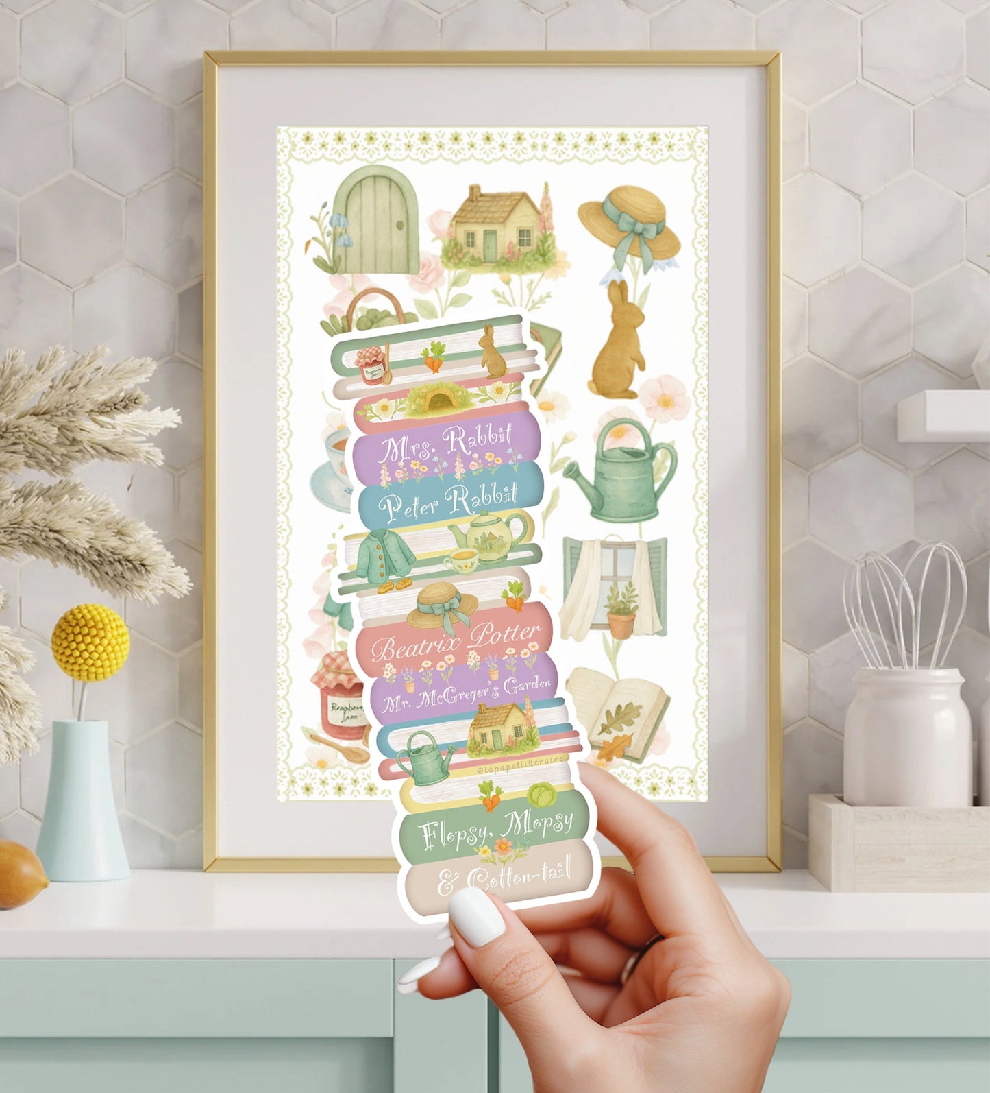Pack papeterie Beatrix Potter – Marque - pages, cartes & affiche au choix + sticker offert - La Papet' Littéraire