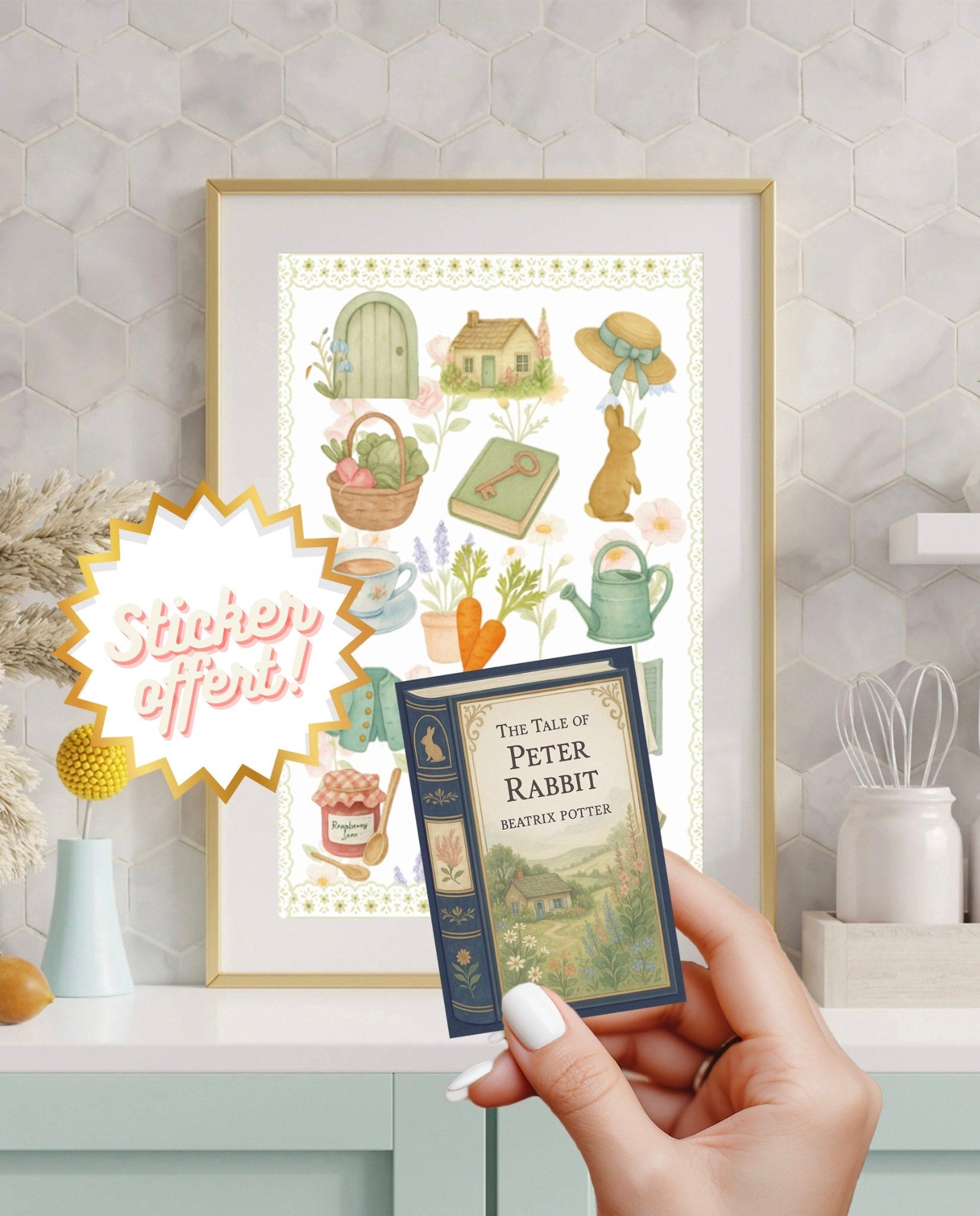 Pack papeterie Beatrix Potter – Marque - pages, cartes & affiche au choix + sticker offert - La Papet' Littéraire