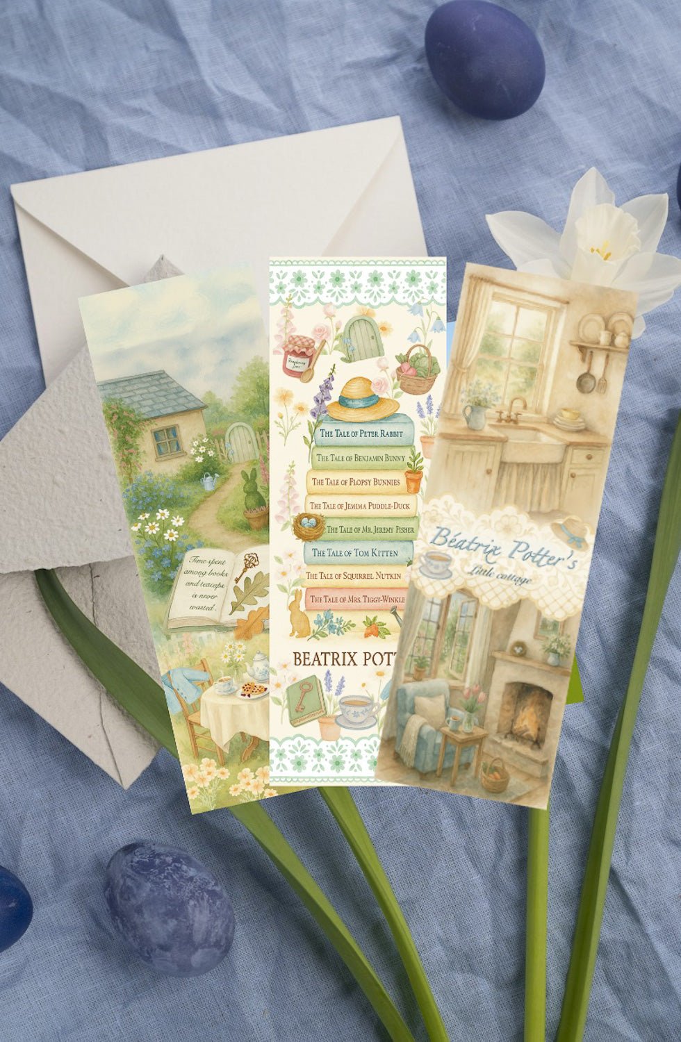 Pack papeterie Beatrix Potter – Marque - pages, cartes et affiche illustrée - La Papet' Littéraire