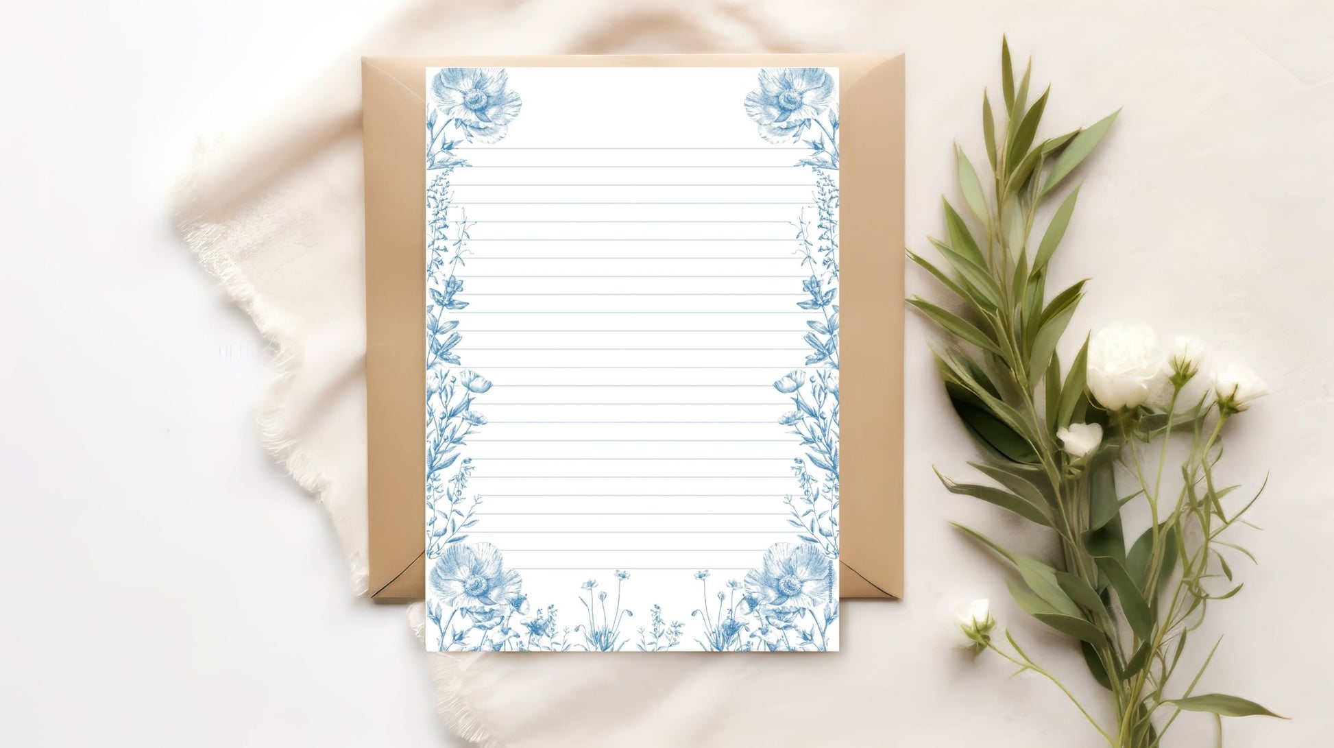 Papier à lettre à imprimer Jane Austen - La Papet' Littéraire