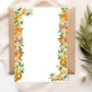 Papier à lettre à imprimer Jardin d’oranges - La Papet' Littéraire