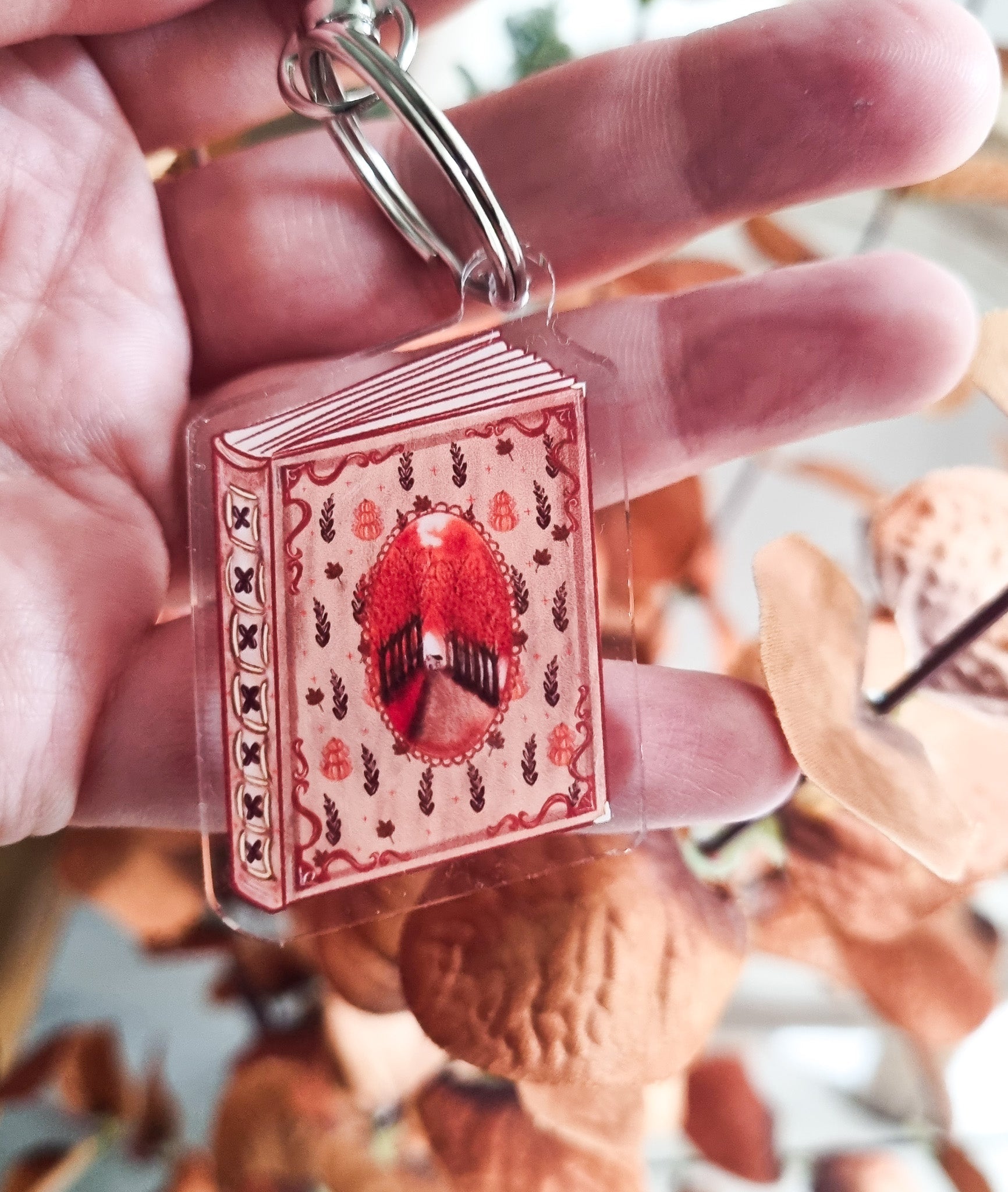 Porte - clés livre - Autumn Reader - La Papet' Littéraire