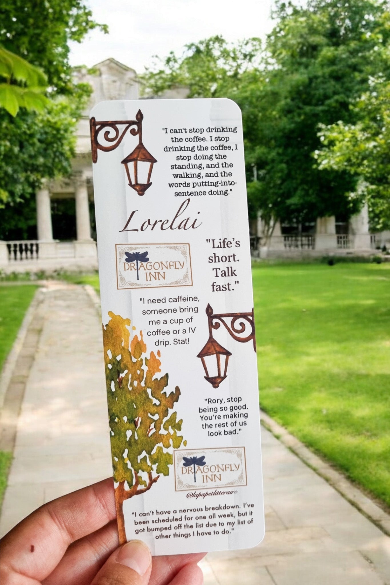Set de 4 marque - pages citations - Gilmore Girls - La Papet' Littéraire