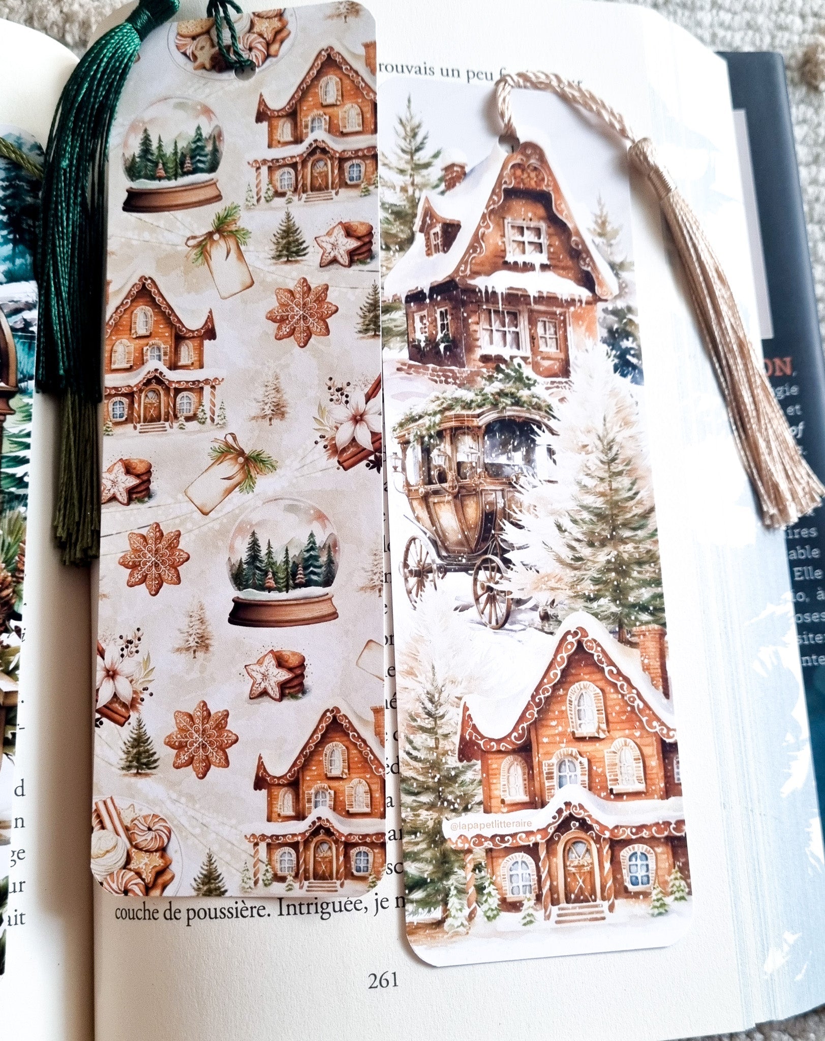 Set de 4 marque - pages - Cosy winter - La Papet' Littéraire