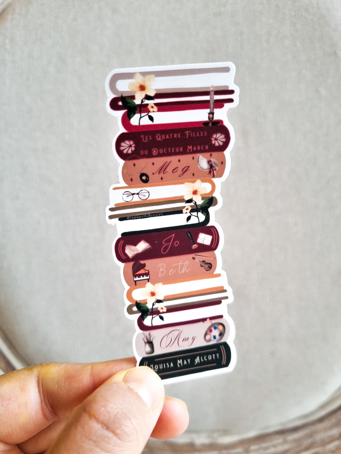Stickers Piles de livres : Bridgerton, Anne de Green Gables, Outlander, Gilmore Girls, Friends - La Papet' Littéraire