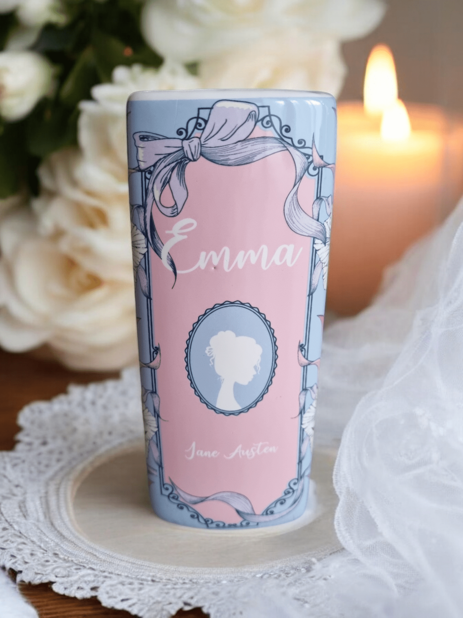 Vase littéraire Emma de Jane Austen (petit format) - La Papet' Littéraire
