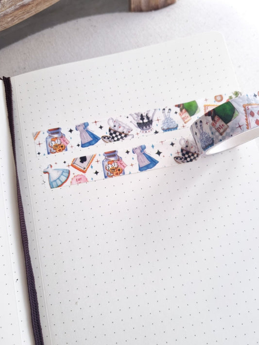 Washi tape - Alice au pays des merveilles - La Papet' Littéraire