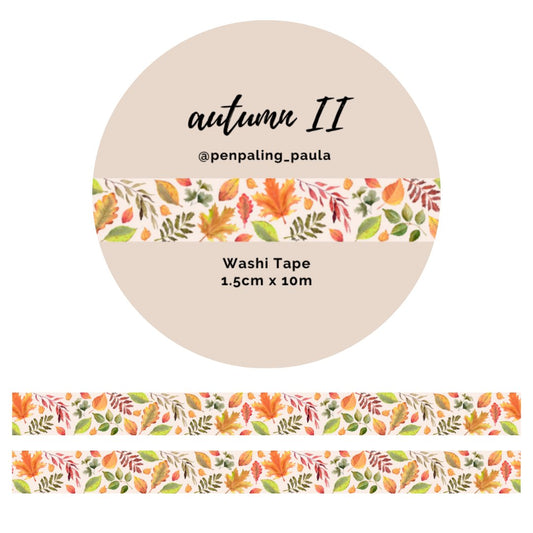 Washi Tape Autumn II - La Papet' Littéraire