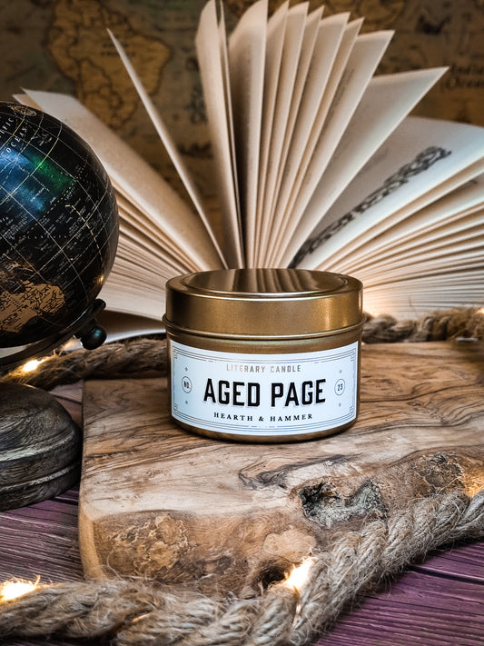 Bougie littéraire Aged Page-135g/4oz