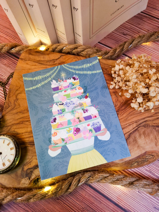 Carte anniversaire - Cupcake Tower