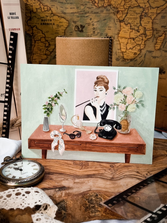 Carte illustrée Audrey - Mélanie Voituriez
