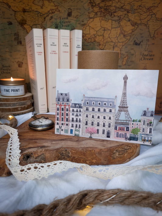 Carte illustrée "Paris"- Mélanie Voituriez