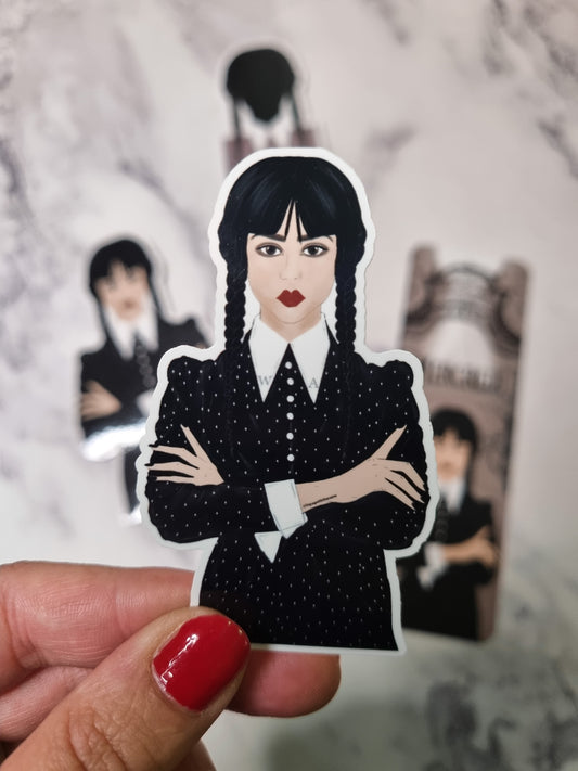 Sticker Mercredi Addams