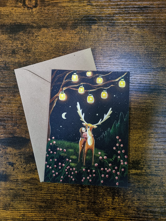Carte illustrée-Magic in the woods-Esther Bennink
