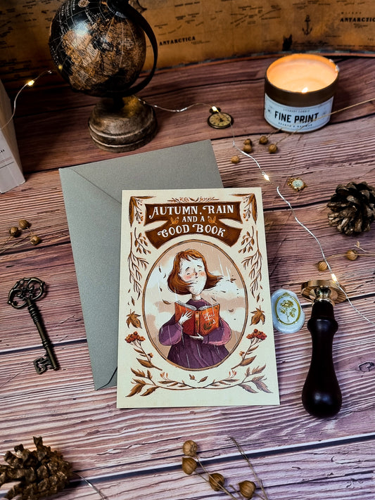 Carte illustrée - Autumn Rain- Daria Danilova