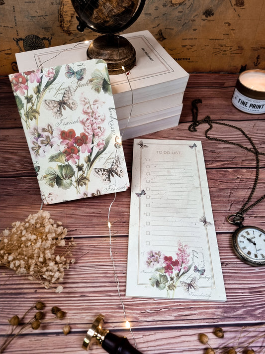 Set Le Printemps : Carnet A6 et Bloc To Do List