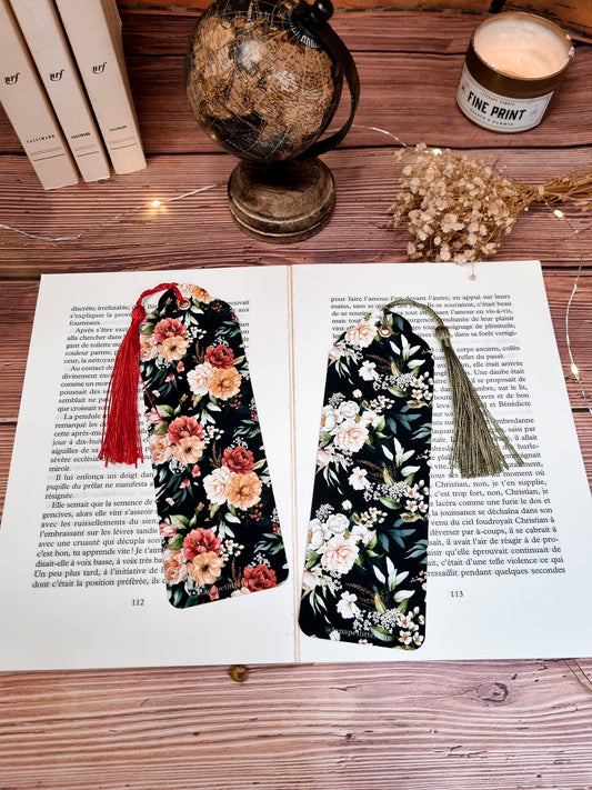 Set de deux marque-pages fleuris du printemps-Les élégantes floraisons