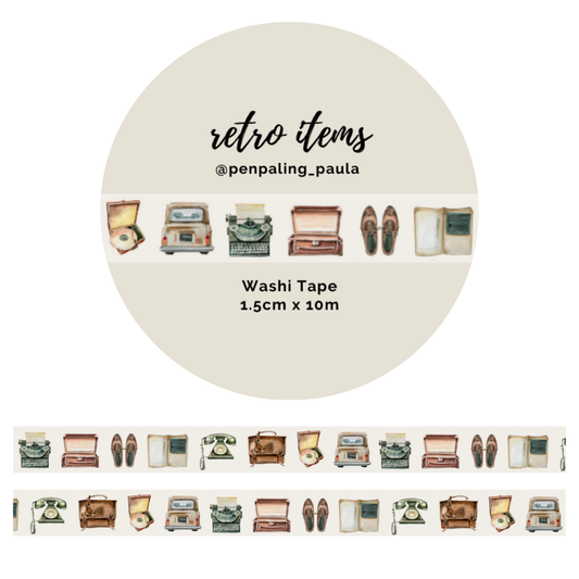 Washi Tape-Retro Items