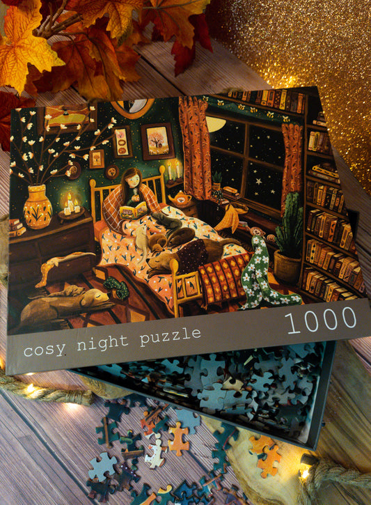 Puzzle 1000 pièces - Cosy night - Esther Bennink